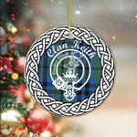 Circle Ornament (2 sided) - Keith Clan Tartan Crest Badge - Scotstee Shop