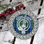 Circle Ornament (2 sided) - Keith Clan Tartan Crest Badge - Scotstee Shop