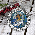 Circle Ornament (2 sided) - Keith Scottish Clan Tartan Crest Badge - Scotstee Shop