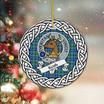 Circle Ornament (2 sided) - Keith Scottish Clan Tartan Crest Badge - Scotstee Shop