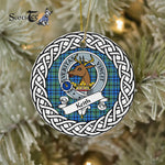 Circle Ornament (2 sided) - Keith Scottish Clan Tartan Crest Badge - Scotstee Shop