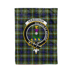 Ferguson Tartan Plaid Blanket Ferguson Clan Crest Badge Tartan Blanket Scottish Tartan Plaid Fleece Blanket