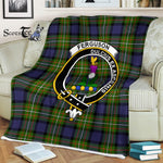 Ferguson Tartan Plaid Blanket Ferguson Modern Clan Crest Badge Tartan Blanket Scottish Tartan Plaid Fleece Blanket