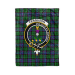Ferguson Tartan Plaid Blanket Ferguson Of Balquhidder Clan Crest Badge Tartan Blanket Scottish Tartan Plaid Fleece Blanket