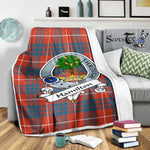 Scotstee Shop Tartan Plaid Blanket Hamilton Ancient Clan Badge Scottish Tartan Plaid Sherpa Blanket, Tartan Blanket, Plaid Blanket, Scottish Blanket, Gift Christmas Blanket, Christmas Blanket, Mother Day Gift, Father Day Gift