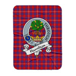 Scotstee Shop Tartan Plaid Blanket Hamilton Clan Badge Scottish Tartan Plaid Sherpa Blanket, Tartan Blanket, Plaid Blanket, Scottish Blanket, Gift Christmas Blanket, Christmas Blanket, Mother Day Gift, Father Day Gift