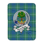 Scotstee Shop Tartan Plaid Blanket Hamilton Hunting Ancient Clan Badge Scottish Tartan Plaid Sherpa Blanket, Tartan Blanket, Plaid Blanket, Scottish Blanket, Gift Christmas Blanket, Christmas Blanket, Mother Day Gift, Father Day Gift