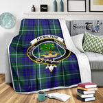 Scotstee Shop Tartan Plaid Blanket Hamilton Hunting Modern Clan Crest Badge Scottish Tartan Plaid Sherpa Blanket