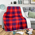 Scotstee Shop Tartan Plaid Blanket Hamilton Modern Scottish Tartan Plaid Sherpa Blanket