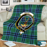 Clan Keith Blanket Plaid Blanket Keith Ancient Clan Crest Badge Tartan Blanket Scottish Green Plaid Throw Blanket Tartan Plaid Fleece Blanket - Scotstee Shop