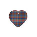 Clan Macbeth Ornament MacBeth Modern Tartan Heart Ornaments, Christmas Tree Ornament, Plaid Christmas Ornaments, Ceramic Heart Christmas Tree Decoration, Christmas Ornament, Plaid Ornament, Tartan Ornament, Buffalo Plaid Ornament