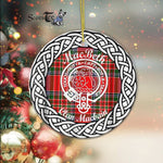 Clan Macbeth Ornament MacBeth Tartan Ornament,  ceramic ornament, personalized christmas ornaments, christmas tree ornaments, christmas door decorations, Plaid Ornament, Tartan Ceramic Ornament