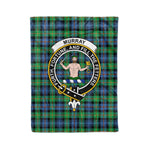 Clan Murray Blanket Plaid Blanket Murray of Atholl Ancient Clan Crest Badge Tartan Blanket Scottish Plaid Throw Blanket - Scotstee Shop