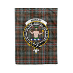Clan Murray Blanket Plaid Blanket Murray Of Atholl Weathered Clan Crest Badge Tartan Blanket Scottish Plaid Throw Blanket - Scotstee Shop