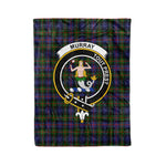 Clan Murray Blanket Plaid Blanket Murray of Dysart Modern Clan Crest Badge Tartan Blanket Scottish Plaid Throw Blanket - Scotstee Shop