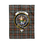 Clan Murray Blanket Plaid Blanket Murray of Dysart Weathered Clan Crest Badge Tartan Blanket Scottish Plaid Throw Blanket - Scotstee Shop