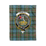 Paisley Tartan Plaid Fleece Blanket Paisley Plaid Blanket Clan Crest Badge Tartan Blanket Scottish Plaid Fleece Blanket