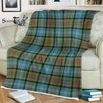 Clan Paisley Fleece Blanket Plaid Blanket Paisley Tartan Blanket Scottish Plaid Throw Blanket Tartan Plaid Fleece Blanket