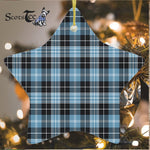 Clark Ancient Tartan Ornament Star Ornament, Christmas Star Decorations, ceramic ornament, Plaid Star Ceramic Ornament, Christmas Ornament Decorations Gift