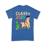 Class Of 2025 Cute Llama With Backpack Funny Back To School Shirt Back To School Gift - Scotstee Shop