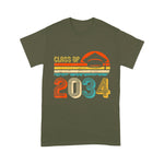 Class Of 2034 Grow With Me Pre-K Graduate Vintage Retro Back To School Shirt Back To School Gift - Scotstee Shop