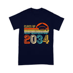 Class Of 2034 Grow With Me Pre-K Graduate Vintage Retro Back To School Shirt Back To School Gift - Scotstee Shop