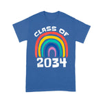 Class Of 2034 Rainbow Grow With Me School Teacher Student Back To School Shirt - Scotstee Shop
