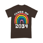 Class Of 2034 Rainbow Grow With Me School Teacher Student Back To School Shirt - Scotstee Shop