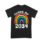 Class Of 2034 Rainbow Grow With Me School Teacher Student Back To School Shirt - Scotstee Shop