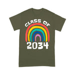 Class Of 2034 Rainbow Grow With Me School Teacher Student Back To School Shirt - Scotstee Shop