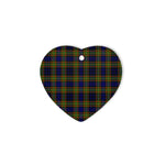 Clelland Dancers Tartan Heart Ornaments, Christmas Tree Ornament, Plaid Christmas Ornaments, Ceramic Heart Christmas Tree Decoration, Christmas Ornament, Plaid Ornament, Tartan Ornament, Buffalo Plaid Ornament