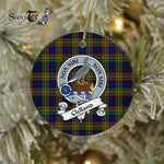 Clelland Scottish Clan Badge Plaid Ornament Gift. Christmas Tree Ornament Clelland Clan Tartan Ornament Great Christmas Ornaments Gift - Scotstee Shop