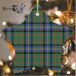 Cochrane Ancient Tartan Ornament Star Ornament, Christmas Star Decorations, ceramic ornament, Plaid Star Ceramic Ornament, Christmas Ornament Decorations Gift