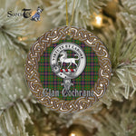 Cochrane Celtic Circle Plaid Ornament Gift. Christmas Tree Ornament Cochrane Clan Tartan Ornament Great Christmas Ornaments Gift - Scotstee Shop