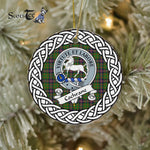 Cochrane Scottish Clan Tartan Crest Badge Plaid Ornament Gift. Christmas Tree Ornament Cochrane Clan Tartan Ornament,  ceramic ornament, personalized christmas ornaments, christmas tree ornaments, christmas door decorations, Plaid Ornament, Tartan Ceramic Ornament