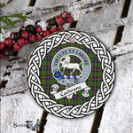 Cochrane Scottish Clan Tartan Crest Badge Plaid Ornament Gift. Christmas Tree Ornament Cochrane Clan Tartan Ornament,  ceramic ornament, personalized christmas ornaments, christmas tree ornaments, christmas door decorations, Plaid Ornament, Tartan Ceramic Ornament