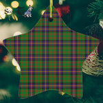 Cochrane Tartan Ornament Star Ornament, Christmas Star Decorations, ceramic ornament, Plaid Star Ceramic Ornament, Christmas Ornament Decorations Gift