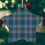 Cockburn Modern Tartan Ornament Star Ornament, Christmas Star Decorations, ceramic ornament, Plaid Star Ceramic Ornament, Christmas Ornament Decorations Gift
