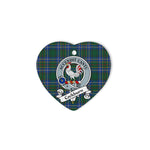 Cockburn Scottish Clan Badge Plaid Christmas Ornaments Gift Heart Ornament Cockburn Clan Tartan Ornaments, Plaid Ornament, christmas Ornament, plaid christmas ornament