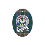 Cockburn Scottish Clan Badge Plaid Ornament Gift. Christmas Tree Ornament Cockburn Tartan Ornament,  ceramic ornament, personalized christmas ornaments, christmas tree ornaments, christmas door decorations, Plaid Ornament, Tartan Ceramic Ornament