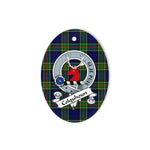 Colquhoun Scottish Clan Badge Plaid Ornament Gift. Christmas Tree Ornament Colquhoun Tartan Ornament,  ceramic ornament, personalized christmas ornaments, christmas tree ornaments, christmas door decorations, Plaid Ornament, Tartan Ceramic Ornament