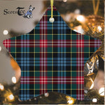Comyn Tartan Ornament Star Ornament, Christmas Star Decorations, ceramic ornament, Plaid Star Ceramic Ornament, Christmas Ornament Decorations Gift
