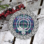 Cooper Scottish Clan Tartan Crest Badge Plaid Ornament Gift. Christmas Tree Ornament Cooper Clan Tartan Ornament,  ceramic ornament, personalized christmas ornaments, christmas tree ornaments, christmas door decorations, Plaid Ornament, Tartan Ceramic Ornament