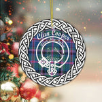 Cooper Scottish Clan Tartan Crest Badge Plaid Ornament Gift. Christmas Tree Ornament Cooper Clan Tartan Ornament,  ceramic ornament, personalized christmas ornaments, christmas tree ornaments, christmas door decorations, Plaid Ornament, Tartan Ceramic Ornament