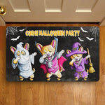 Corgi Doormat Halloween Doormat Dabbing Ghost Corgi Cute Vampire Corgi Cute Witch Corgi Cute Halloween Corgi Funny Dab Dog Halloween Doormat Home Doormat - Scotstee Shop