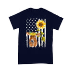 Scotstee Shop - Cow USA Flag Sunflower Cow Sunflower 4th Of July Shirt