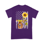 Scotstee Shop - Cow USA Flag Sunflower Cow Sunflower 4th Of July Shirt