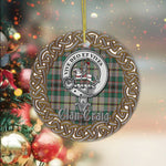 Craig Celtic Circle Plaid Ornament Gift. Christmas Tree Ornament Craig Clan Tartan Ornament Great Christmas Ornaments Gift - Scotstee Shop