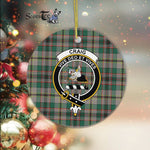 Craig Scottish Clan Badge Plaid Ornament Gift. Christmas Tree Ornament Craig Clan Tartan Ornament Great Christmas Ornaments Gift - Scotstee Shop