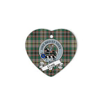 Craig Scottish Clan Badge Plaid Christmas Ornaments Gift Heart Ornament Craig Clan Tartan Ornaments, Plaid Ornament, christmas Ornament, plaid christmas ornament
